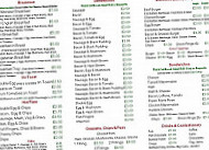 Montys Cafe menu