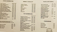 Ambros Sandwich menu