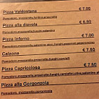 Pizzeria La Tavernetta menu