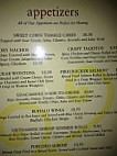 Pasta Americana menu