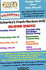 Salsarita's Fresh Mexican Grill menu