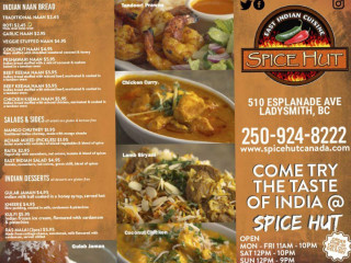 Spice Hut Indian Cuisine.