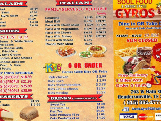 Soul Food Greek Style Gyro