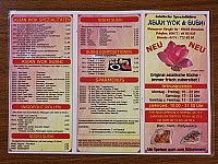 Asian Wok & Sushi menu