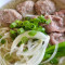 Rare Tender Steak Beef Meatballs Pho