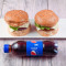 2 Cheese Veg Burger (Pepsi 250 Ml)