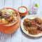 Bangladeshi Mutton Kacchi Biryani (Small Handi) Dhakai Chickenroast [3 Pieces]