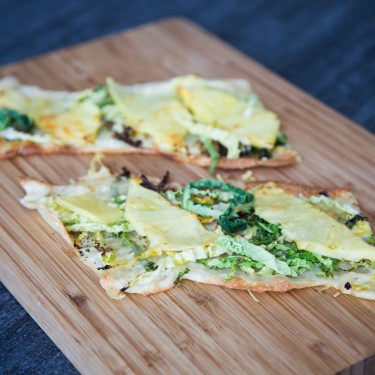 Vegetarisk Flammkuchen