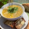 Chicken, Egg Sweet Corn Soup, Garlic Bread Veggies Combo