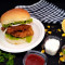 Hot Crispy Fried Chicken Burger