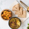 Lasooni Methi Paneer, Aloo Gobhi Roti Thali