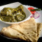 Garlic Flavored Palak Chicken And 2 Ghee Chapati Fresh Fruits