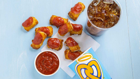 Vanligt Paket Med Pepperoni Pretzel Nuggets