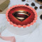 Superman Logo Photo Cake