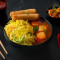 Chilli Paneer +Hakka Noodles +Veg Spring Roll/Momo