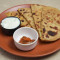 Aloo Paratha[2Pcs] Hari Chutney/Dahi Dessert.