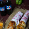 Veggie Roll With Tandoori Egg Roll 2 Cold Drinks (250 Ml)