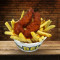 Chicken Wings Chips Piri Piri Glazed