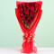 21 Red Roses Bouquet In Red Paper