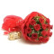 Red Roses Bouquest With Ferrero Rocher Box