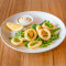 Semolina Dusted Calamari And Lemon Dressed Rocket