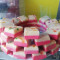 Strawberry And White Barfi Each