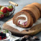 Hā Ní Shēng Rǔ Juǎn Yáo Gǔn Cǎo Méi Chocolate Roll Cake With Strawberry Jam