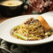 Sōng Lù Nǎi Yóu Yě Gū Yì Dà Lì Miàn Truffle And Wild Mushrooms Spaghetti With Cream Sauce