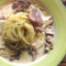 Nǎi Yóu Dàn Péi Gēn Yì Miàn Egg Bacon Pasta With Cream Sauce