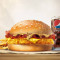 Huā Shēng Péi Gēn Cuì Jī Bǎo Cān Crispy Chicken Burger With Bacon And Peanut Meal