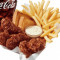 Honey Bbq Glazed Chicken Strip Basket 6Pc W/Drink