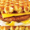 Belgian Waffle Sausage Slider Cal 490