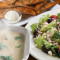 Soup, Olga Salad And Olga’s Snackers