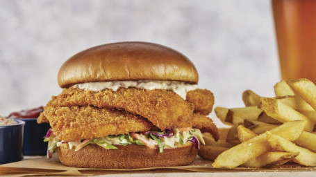 Crunch-Fried Flounder Sandwich