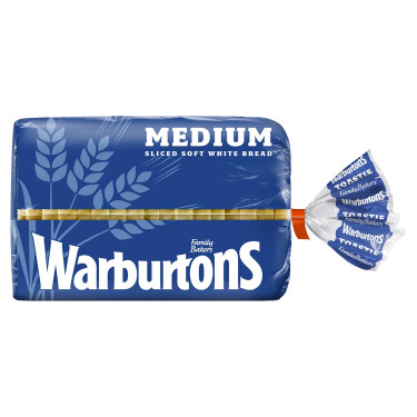 Warburtons Bröd Medium White Loaf 400G