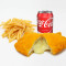 Volcanic Cheesy Chicken Chips Soft Drinks Bào Jiāng Jī Pái Shǔ Tiáo Kě Lè