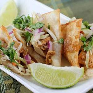 Chicken Wonton Tacos