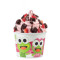 Small Frozen Yogurt 12 Oz. Pink Cup