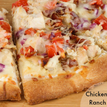 Bacon Chicken Ranch Pizza