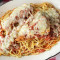 Chicken Parmesan Pasta With Side Salad